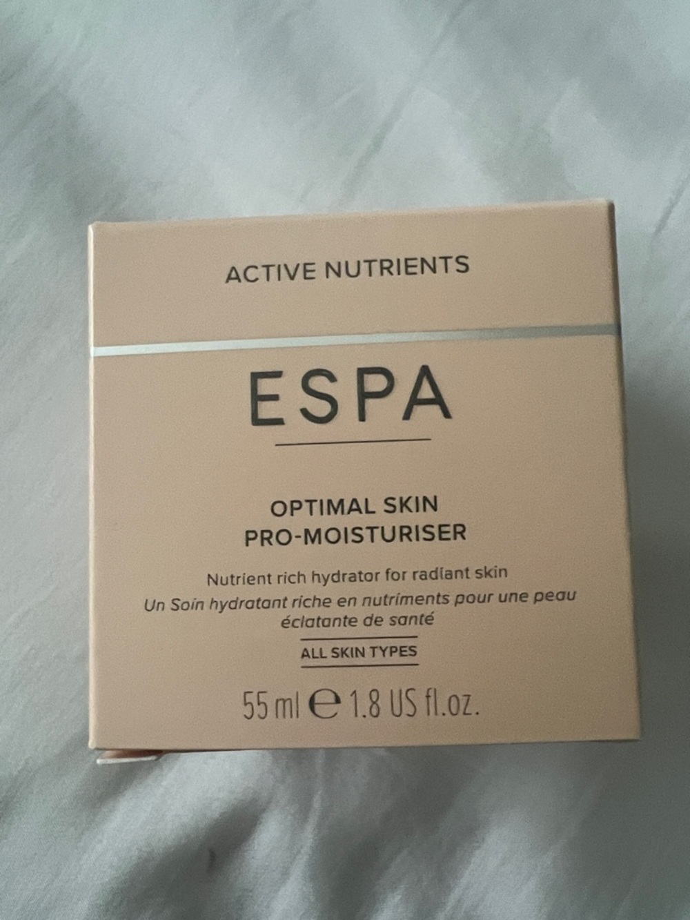 ESPA Optimal Skin Pro-Moisturiser — Peach/Cream Hydration